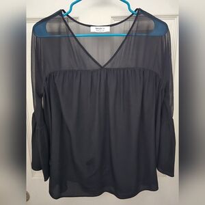 Blouse Bailey 44 Black Blouse with Bell Sleeves